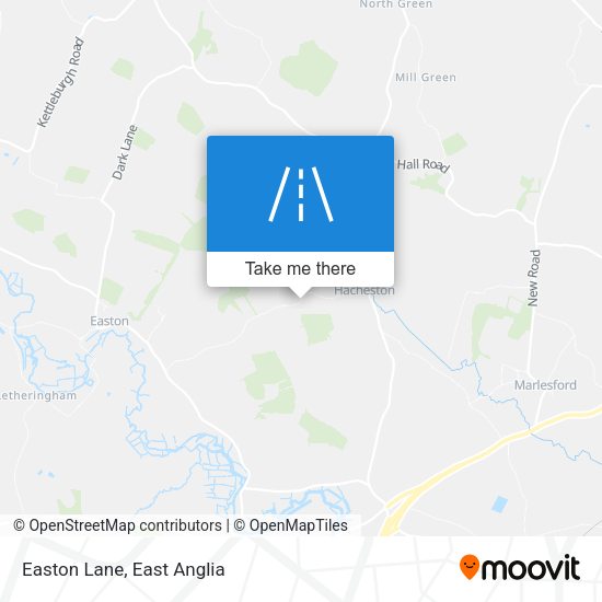 Easton Lane map