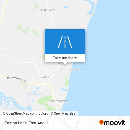 Easton Lane map