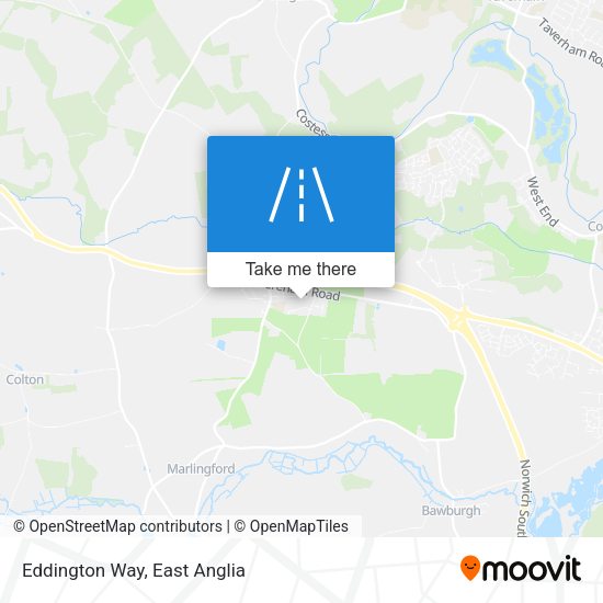 Eddington Way map