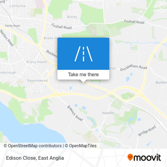 Edison Close map