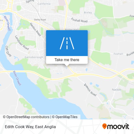 Edith Cook Way map