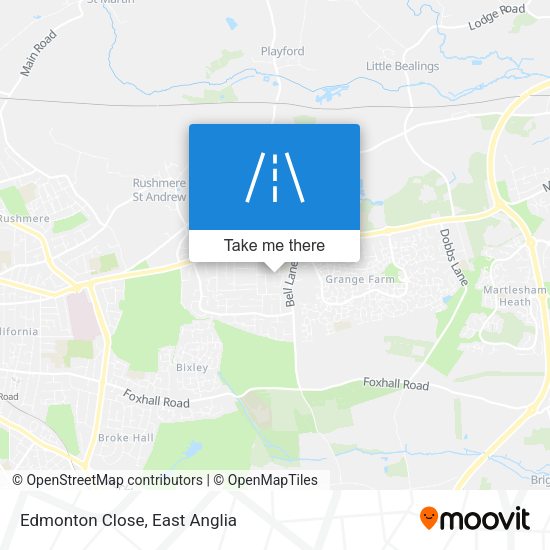 Edmonton Close map