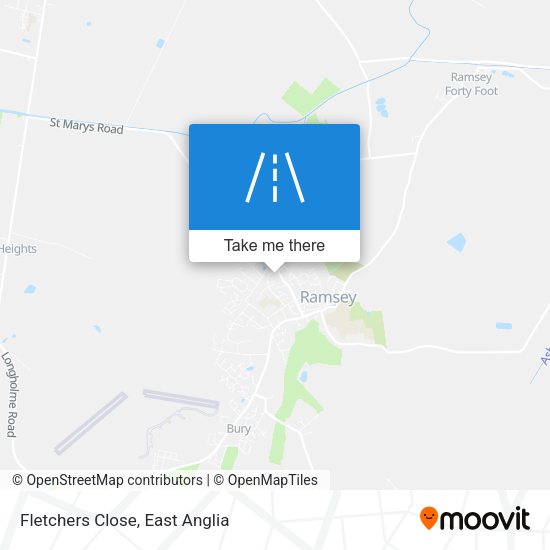 Fletchers Close map