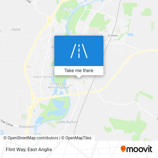 Flint Way map