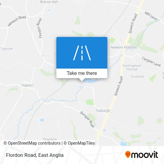 Flordon Road map