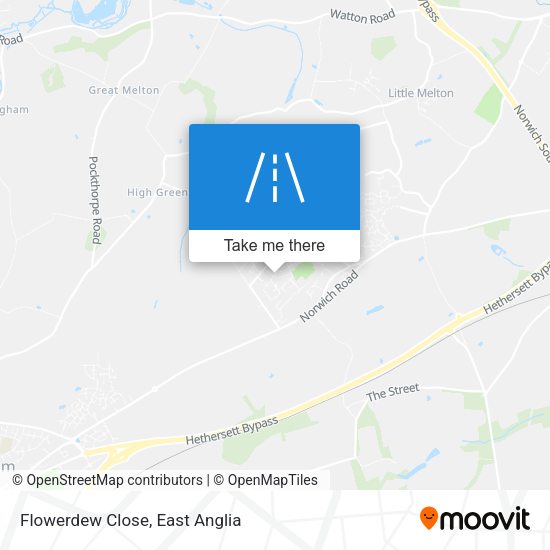 Flowerdew Close map