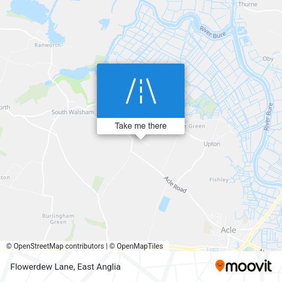 Flowerdew Lane map