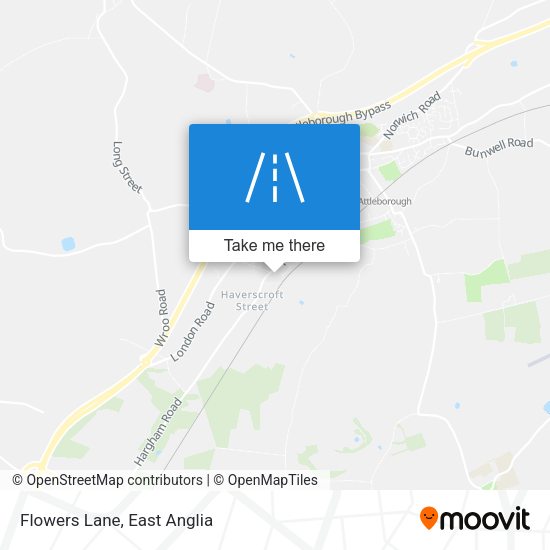 Flowers Lane map