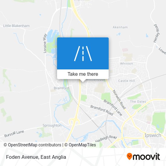 Foden Avenue map