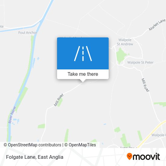 Folgate Lane map