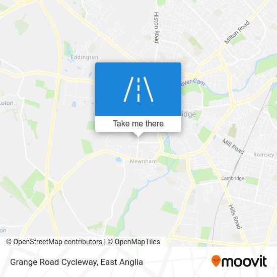 Grange Road Cycleway map