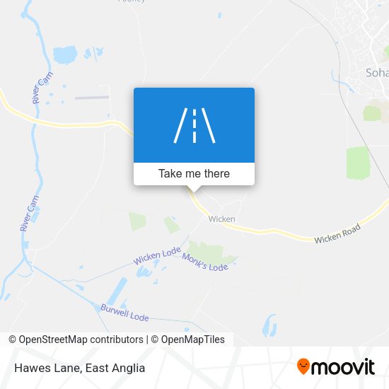 Hawes Lane map