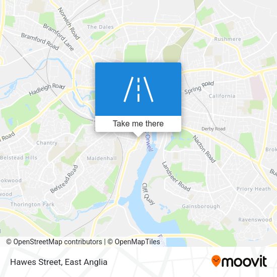 Hawes Street map