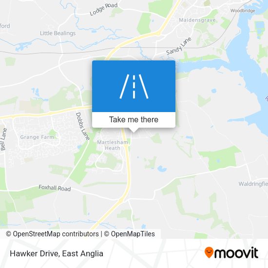 Hawker Drive map