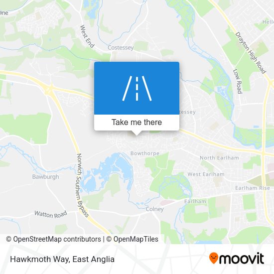 Hawkmoth Way map