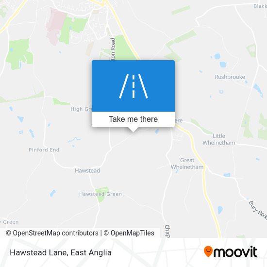 Hawstead Lane map