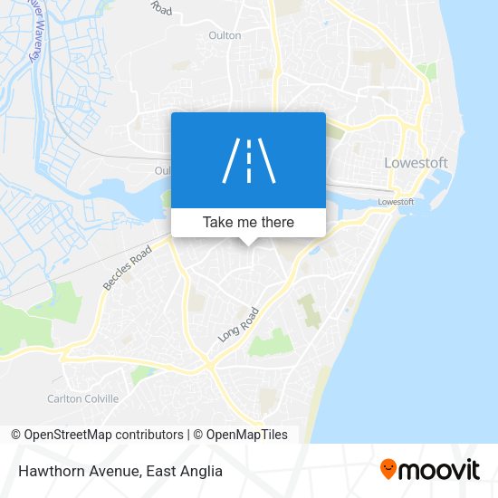 Hawthorn Avenue map