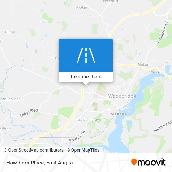 Hawthorn Place map