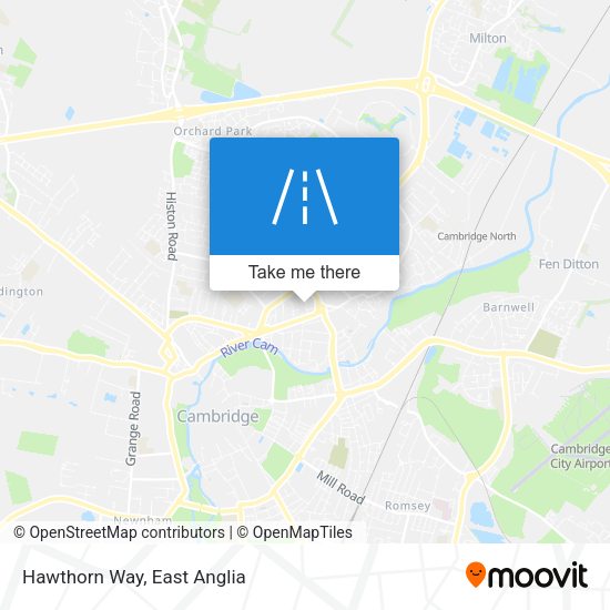 Hawthorn Way map