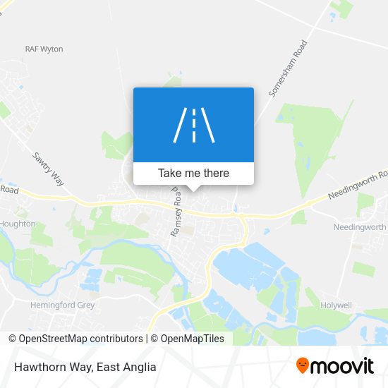 Hawthorn Way map