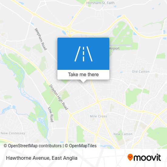 Hawthorne Avenue map