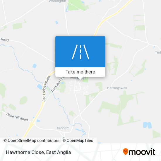 Hawthorne Close map