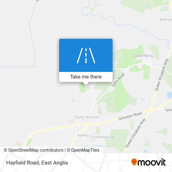 Hayfield Road map