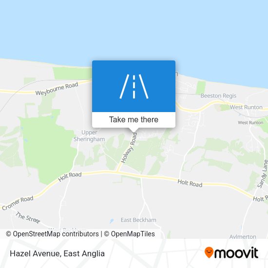 Hazel Avenue map