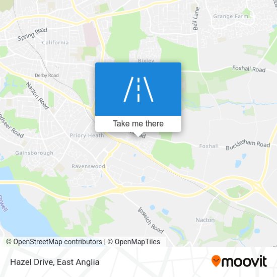 Hazel Drive map