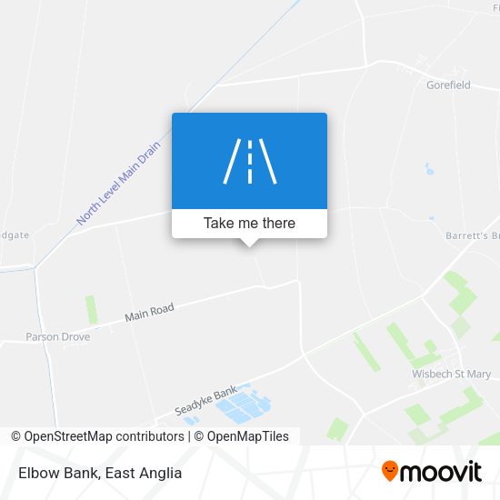 Elbow Bank map