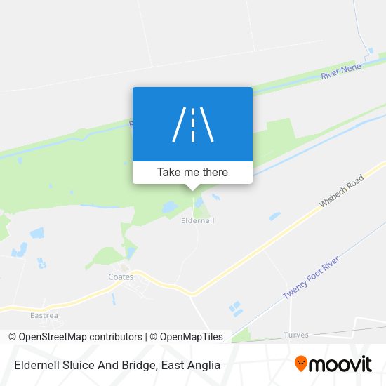 Eldernell Sluice And Bridge map