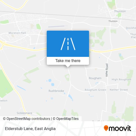 Elderstub Lane map