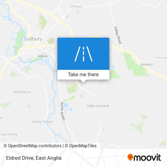 Eldred Drive map