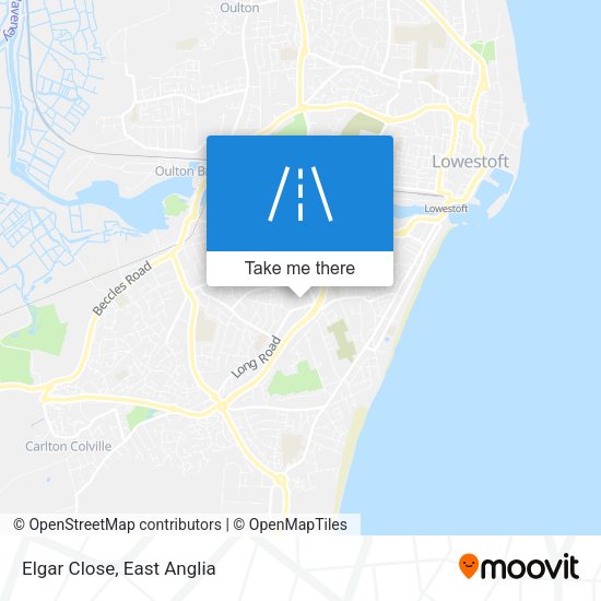 Elgar Close map