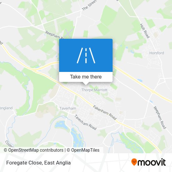 Foregate Close map