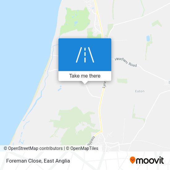 Foreman Close map