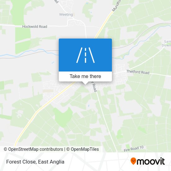 Forest Close map