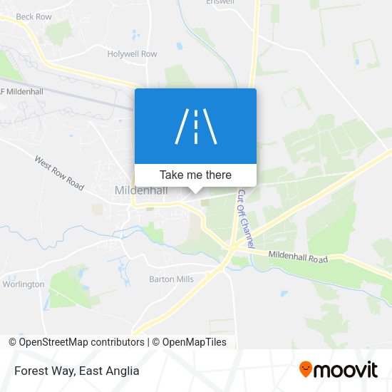 Forest Way map