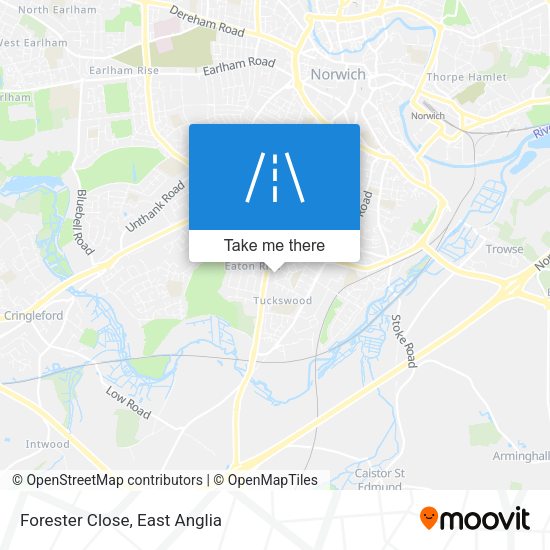Forester Close map
