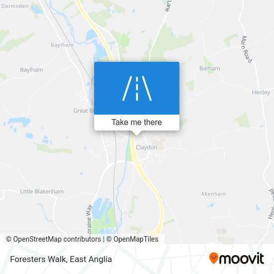 Foresters Walk map