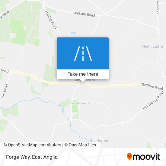 Forge Way map