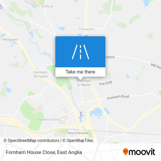 Fornham House Close map