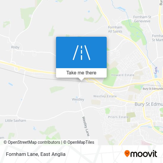Fornham Lane map