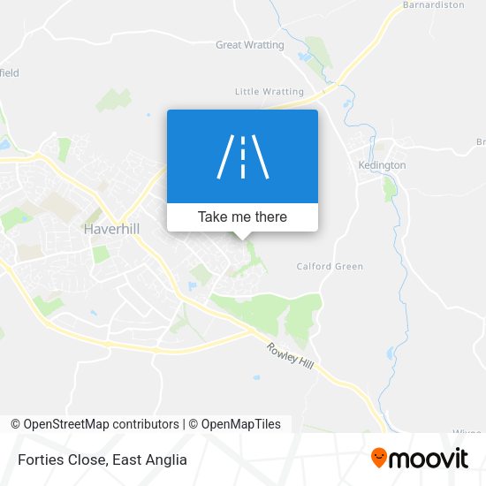 Forties Close map