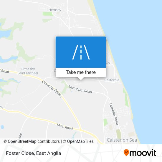 Foster Close map