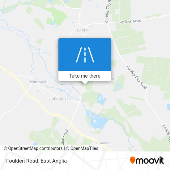 Foulden Road map