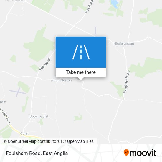 Foulsham Road map