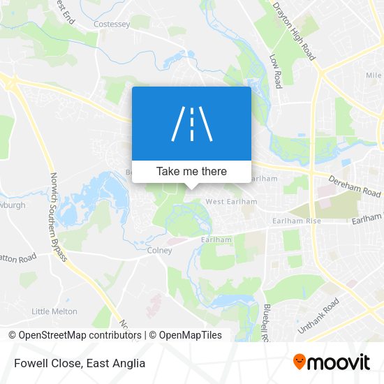 Fowell Close map