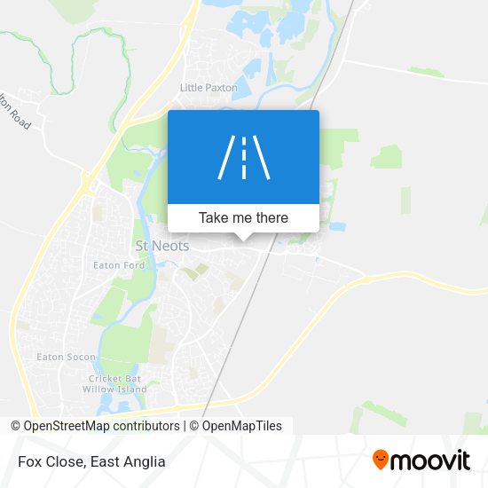 Fox Close map