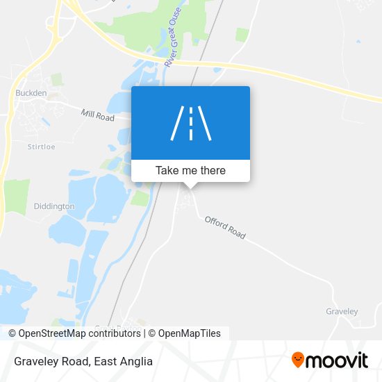 Graveley Road map
